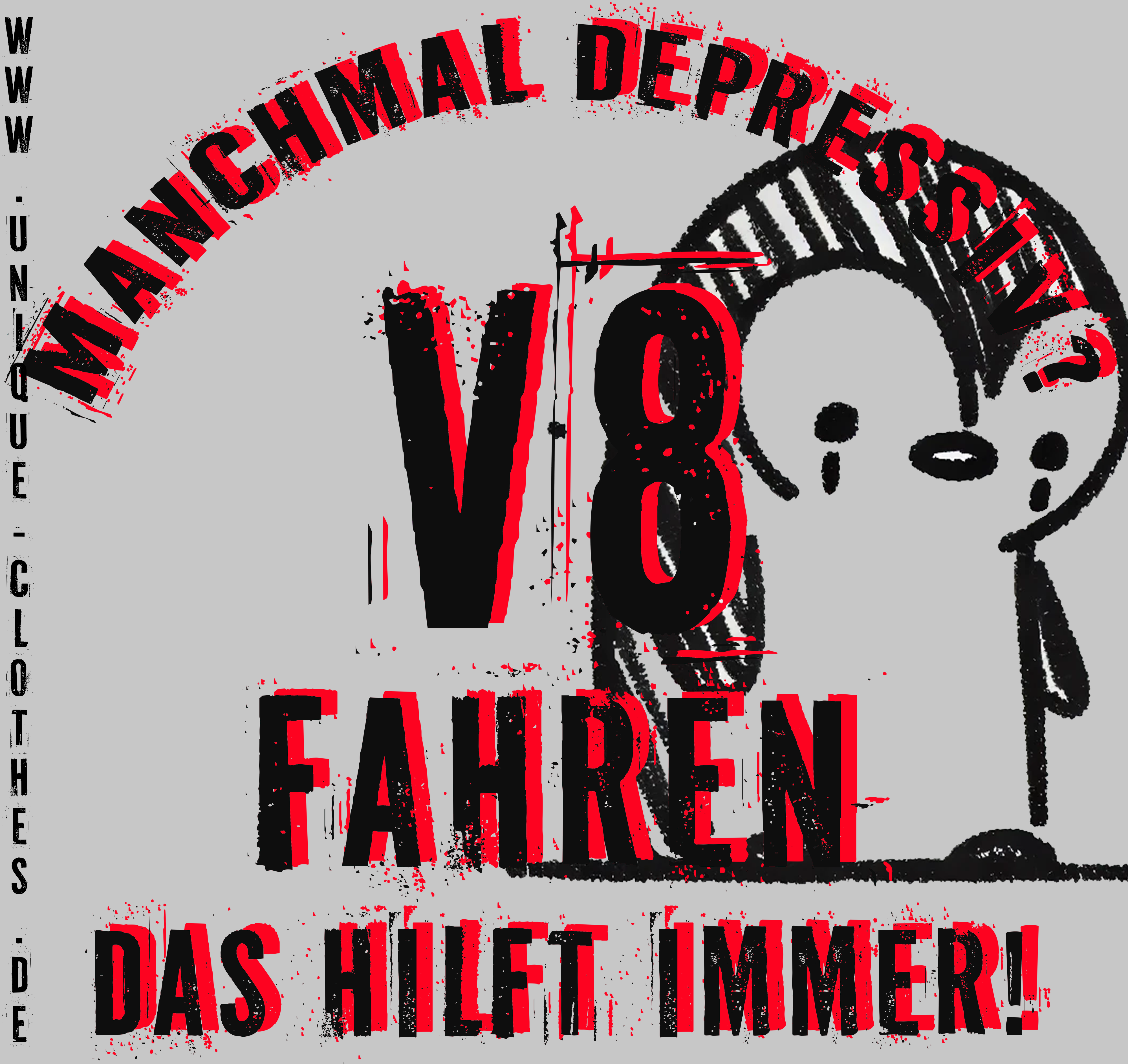 Depressiv V8 Schwarz